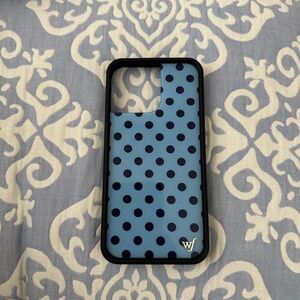 Wildflower Blue Polka Dot IPhone 14 Pro Max Phone Case